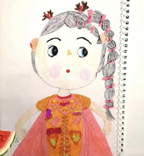 自画像_插画_小朋友_插画分享_文化_绘画