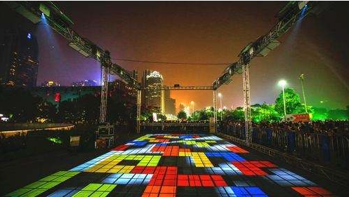 上海展厅地面互动投影