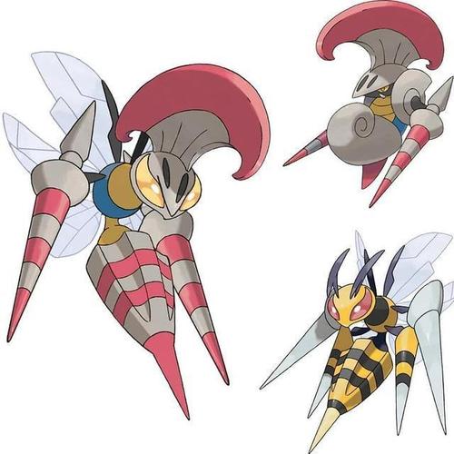 宝可梦融合进化,两种甲贺忍蛙都太帅了,大针蜂的针变成了长枪