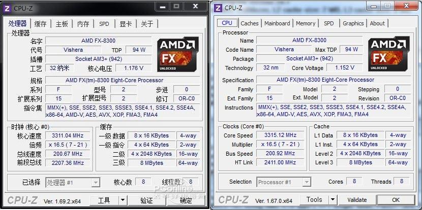 中文版cpu-z那个界面语言翻译得有此晦涩,但只要知道其所代表的技术