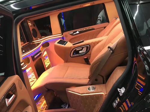 奔驰gl550航空座椅改装图片全隔断内饰效果