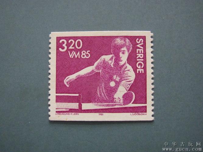 瑞典85年蔡振华邮票一枚