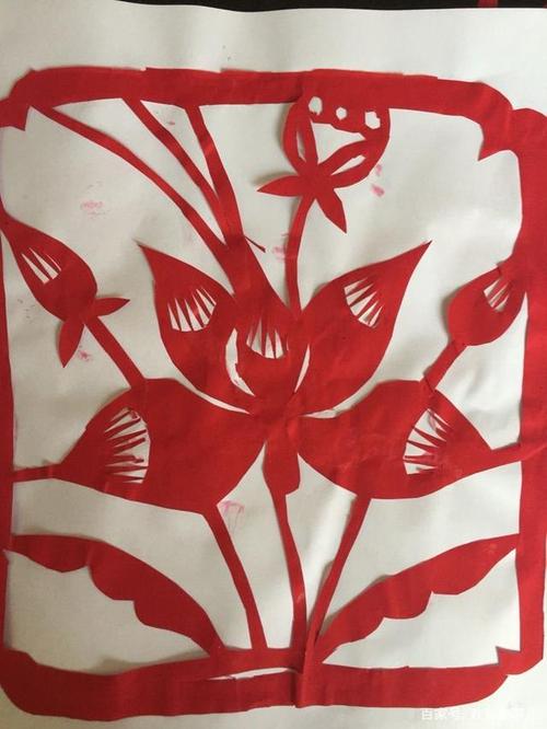 小学生剪纸和书法作品掠影