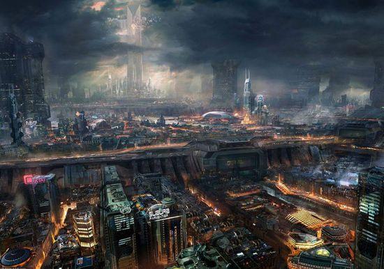 艺术家描绘2084年的城市 如同末日大片
