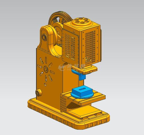 冲床三维模型图纸