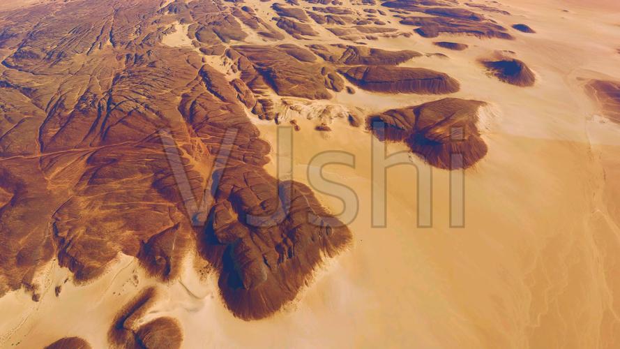 4k奇特地貌火星表面航拍