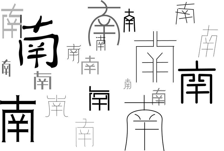 南字的字体设计练习