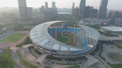 合肥 体育中心 鸟瞰 航拍 白天