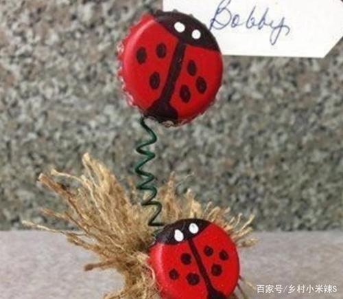 用瓶盖废物利用做手工的图片