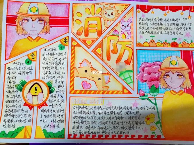 消防手抄报_手抄报_人文_阅读