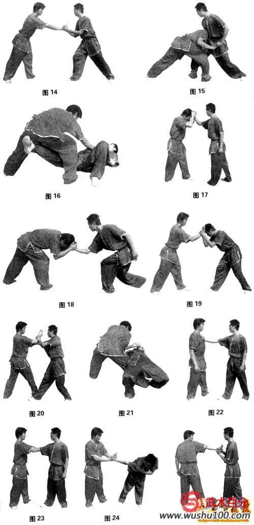 实用武术 实用擒拿 > 少林小擒拿    动作②:我方向后撤左脚,两手用力