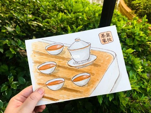 茶盘家伙,画点潮汕特色_潮汕_手绘_水彩画_钢笔淡彩_文化_绘画