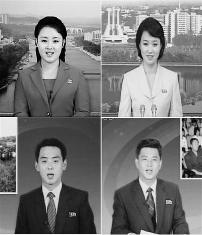 朝鲜年轻播音员亮相 播读美韩新闻时用激昂语调