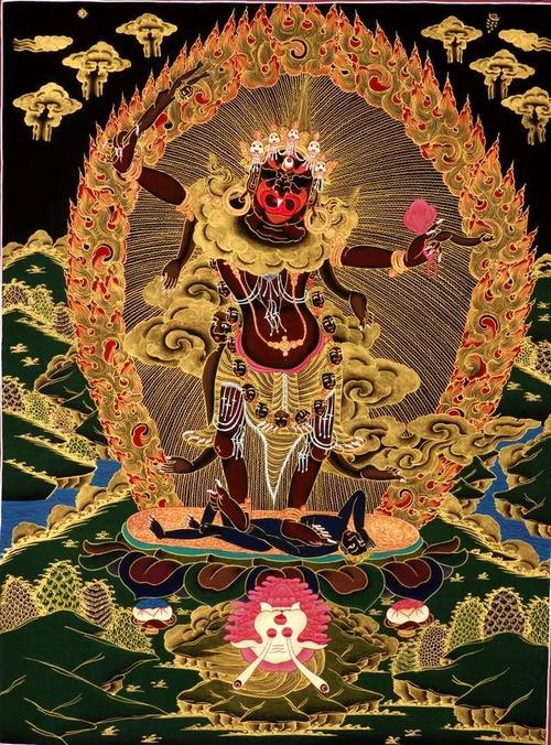 一髻佛母宁玛三根本护法之一