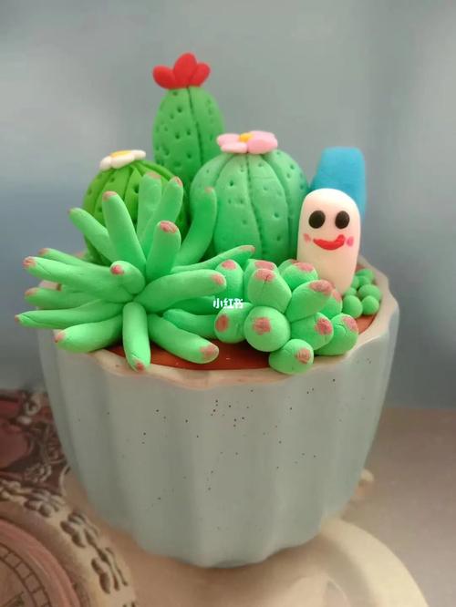 黏土_盆栽_多肉植物_手工制作_料理_超轻黏土手工作品_兴趣爱好_手工