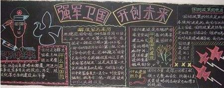 国防教育黑板报精选图片欣赏国防教育黑板报精选漂亮