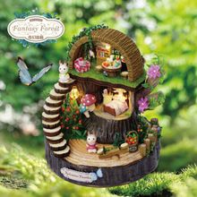 智趣屋diy小屋奇幻森林手工拼装模型创意礼物送女友生日礼物浪