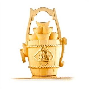 梦克拉 黄金足金摆件工艺品一桶金