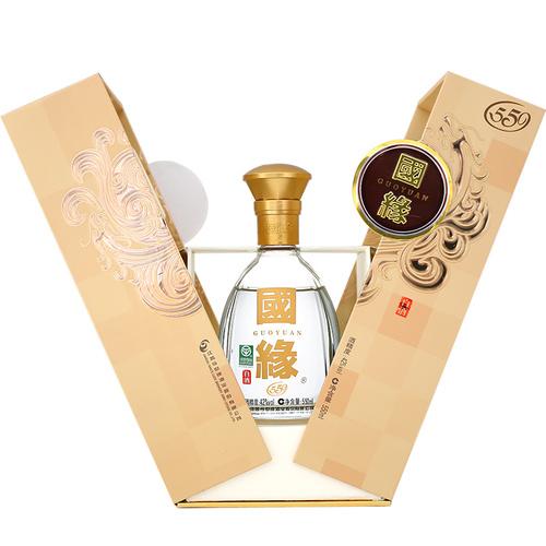 今世缘 国缘对开 双开550ml单瓶装 柔雅型白酒