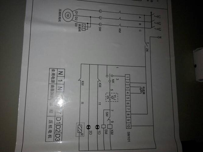 谁有冷库安装电控箱的接线图和压缩机如何接线的?