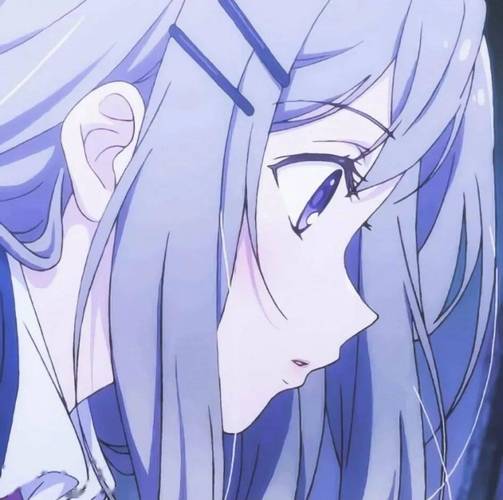 绝美蓝色系动漫男女头像