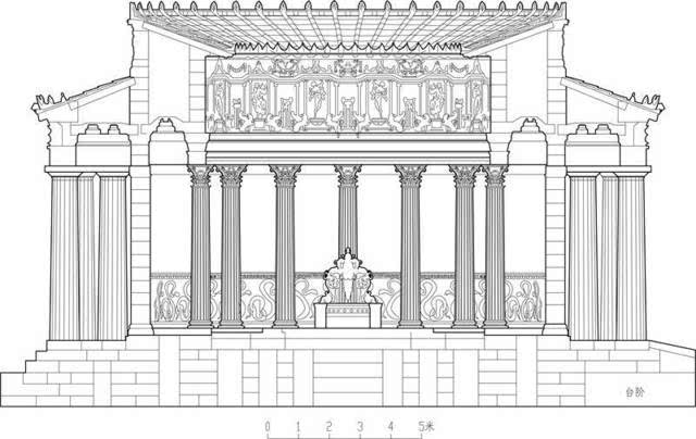 图13古希腊宙斯神庙中的科林新柱式 作者自摄 在