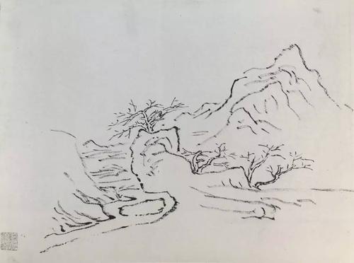 黄宾虹说"勾勒属笔,皴法属墨","画法之妙,纯视笔法","画法用笔线条之
