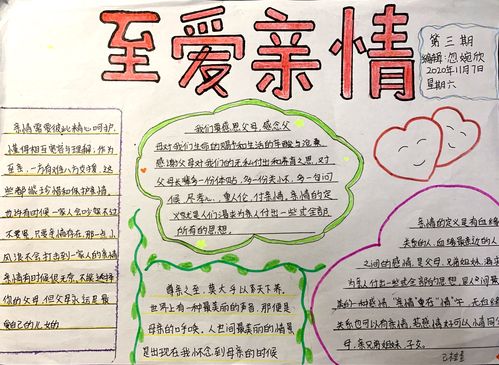 至爱亲情----七二班手抄报第三期优秀作品展示