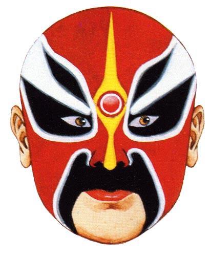 赵云京剧脸谱简笔画