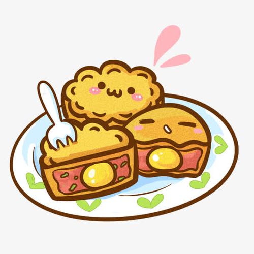 卡通月饼蛋黄月饼表情