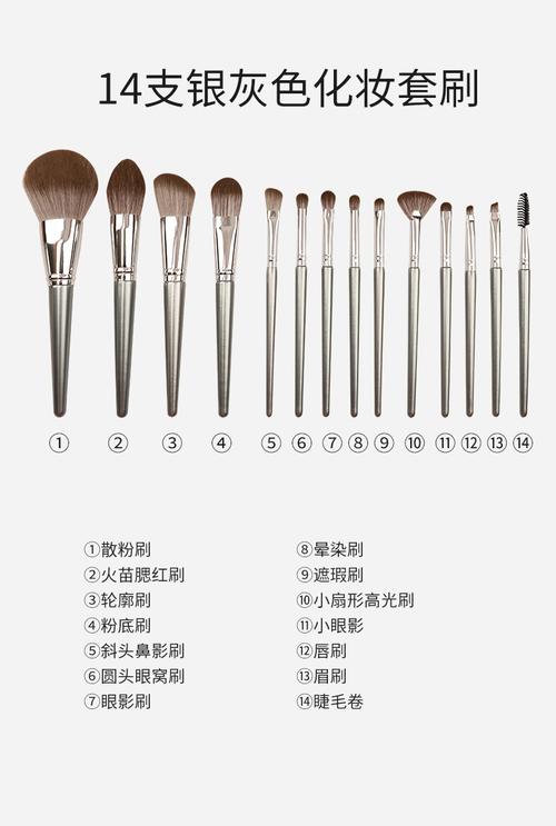 新款14支初见同学化妆刷套装李柔软毛美妆化妆工具全套一件代发