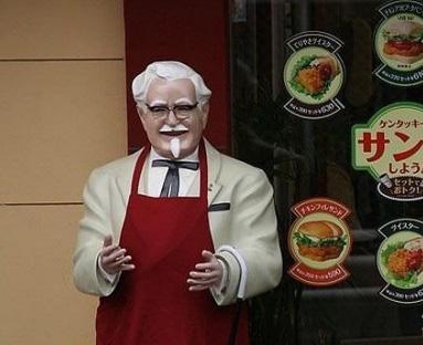 肯德基爷爷在日本是如此的命苦![组图]
