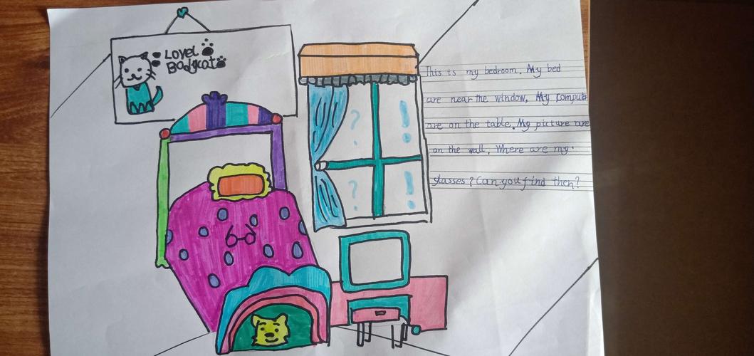 英语手抄报————用英文介绍自己的房间