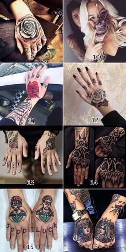 南极人 纹身贴持久 新品潮牌个性潮男女持久手背手指奇卡诺手臂花体字