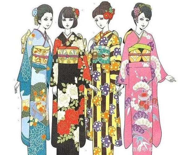 服装设计专业|日本服饰线稿(和服)纸样及缝制合集