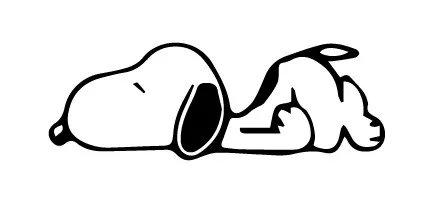 也难怪作者一直爱画史努比趴着的样子了.