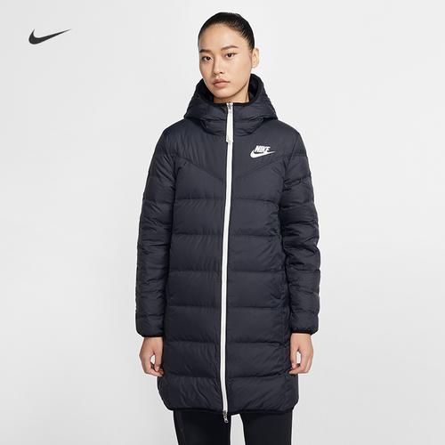 耐克nike女子运动休闲两面穿中长款羽绒服cu0285939441010100