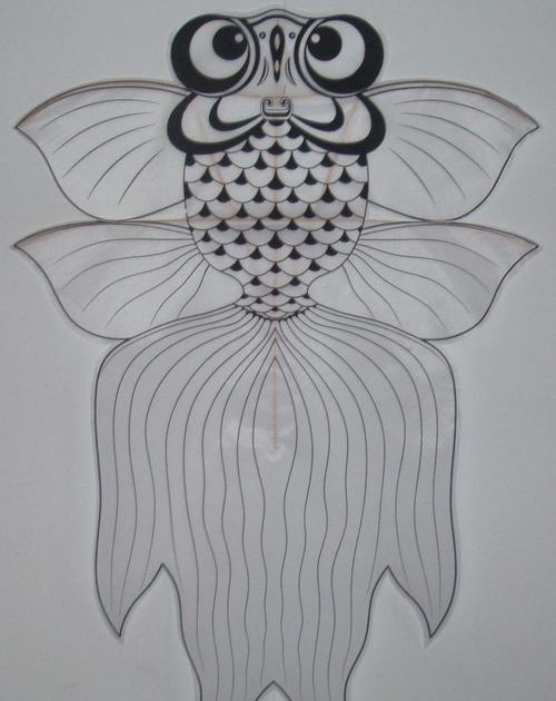 黑白线描《做风筝》——儿童画高级课程9岁以上