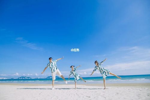 三亚湾椰梦长廊92来海边拍组有爱的亲子照_椰梦长廊