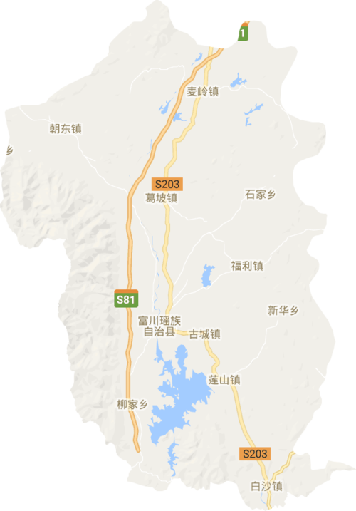 富川瑶族自治县电子地图