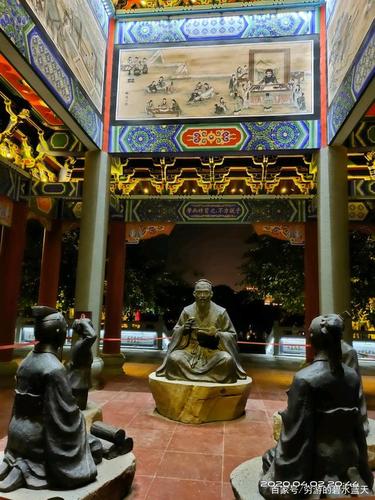 湛江遂溪孔子文化城,夜景美不胜收