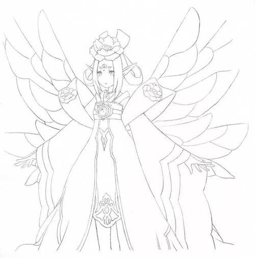 精灵王简笔画视频