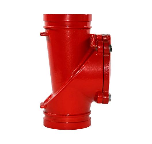 沟槽过滤器 g81x y型管道水过滤器 球墨铸铁工业管式沟槽过滤器