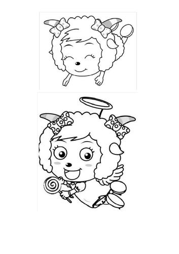 儿童填色画大全a4共63张