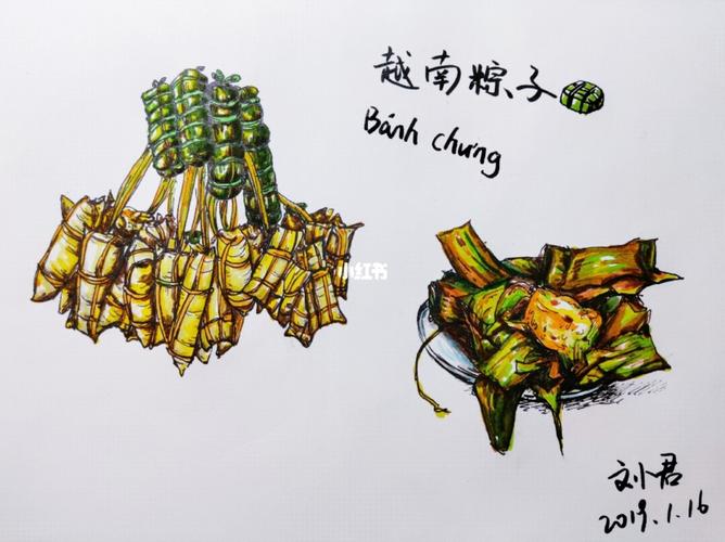 喜欢美食,也爱用画笔记录点生活的美食,这几张记录越南旅行途中的