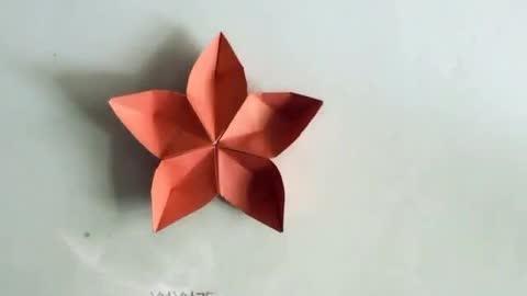 折纸五角星花