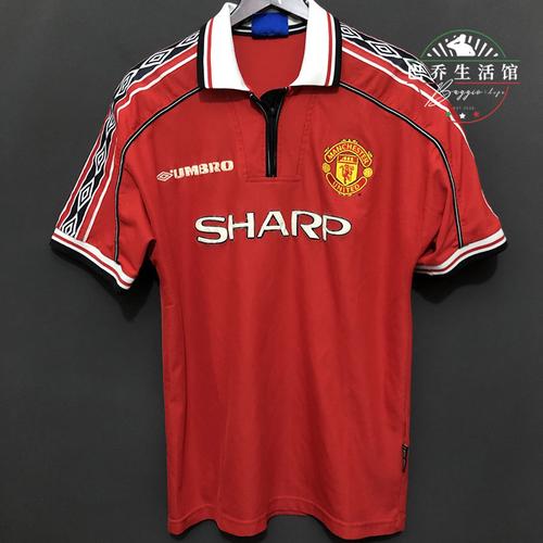 球衣曼联1998正品英超经典足球迷队服主场欧冠足球服
