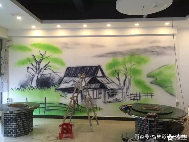 智林作品:主题农庄绘画设计绘制步骤和细节