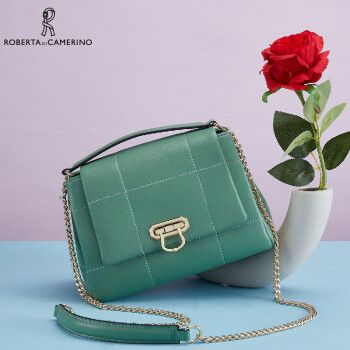 诺贝达roberta di camerino 【新年礼物】清新女包单肩百搭休闲斜挎包