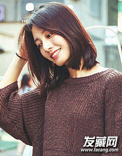 本季最火齐肩发型图片 甜美的气质蓬松感的发型(2)
